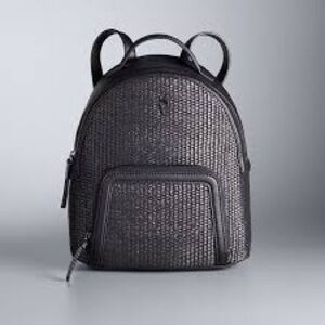 Simply Vera Vera Wang Black Textured Backpack